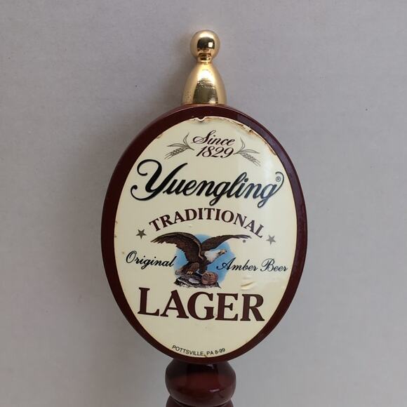Yuengling Brewery Traditional Lager Beer Bar Tap Handle Keg Pottsville Pa 8-99 - Picture 3 of 13